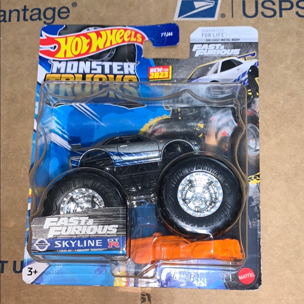 Hot Wheels Monster Trucks Fast & Furious Skyline Toy